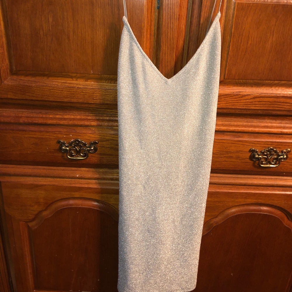 Sparkly silver dress